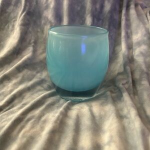 Glassybaby —Light Blue Glass Candle Holder (Compassion)